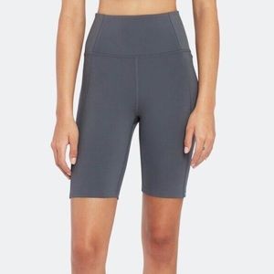 Girlfriend Collective High-Rise Bike Short in Smoke